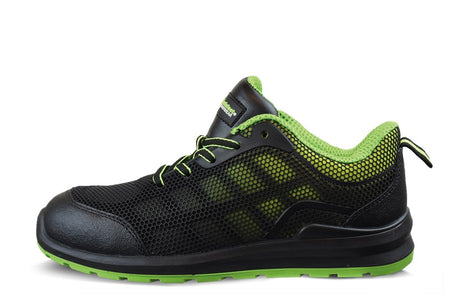 SF Sneaker Askim S1P zw/Lime laag, mt 40