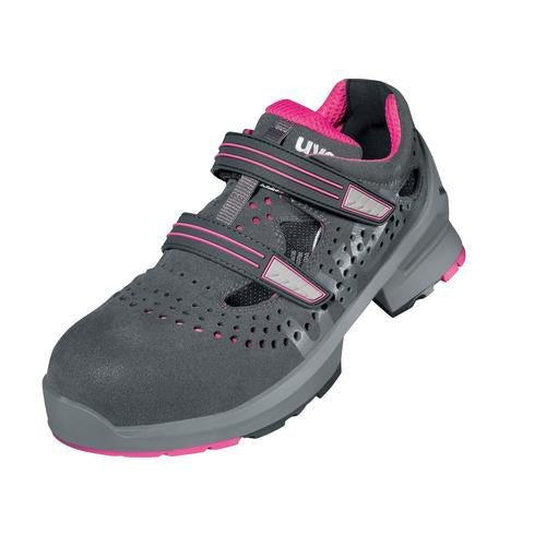 uvex 1 85607 S1 grijs/roze, 35