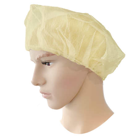 55-306 Disposable Baret PP geel - Duopro.nl