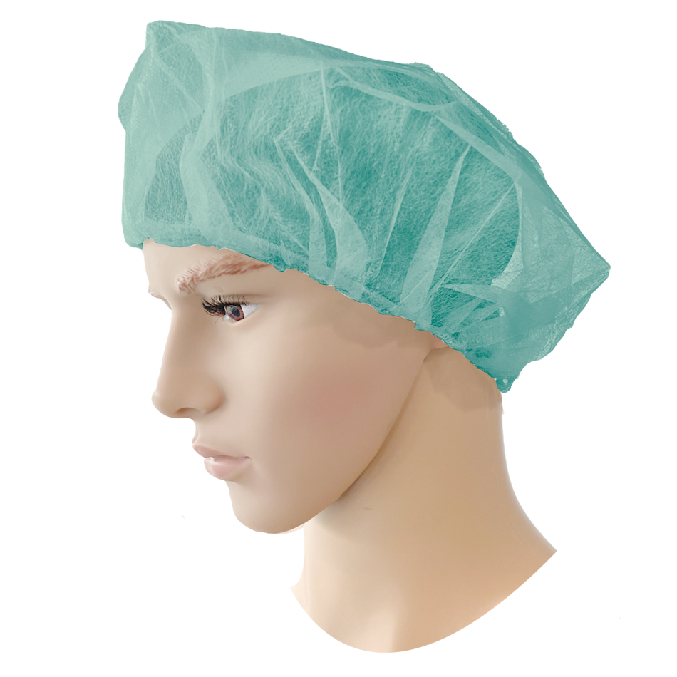 55-307 Disposable Baret PP groen - Duopro.nl