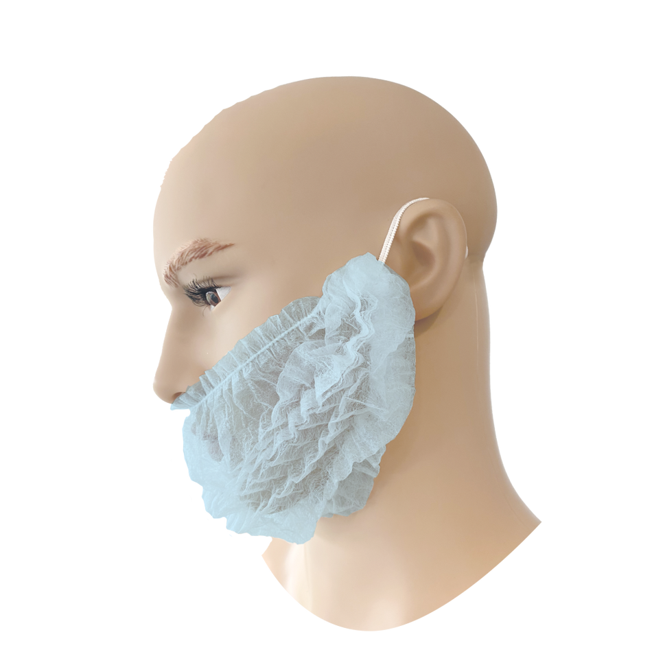 55-505 Disposable Baardmasker PP blauw - Duopro.nl