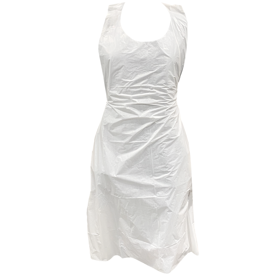 60-111 Disposable Schort PE 20mu, wit - Duopro.nl