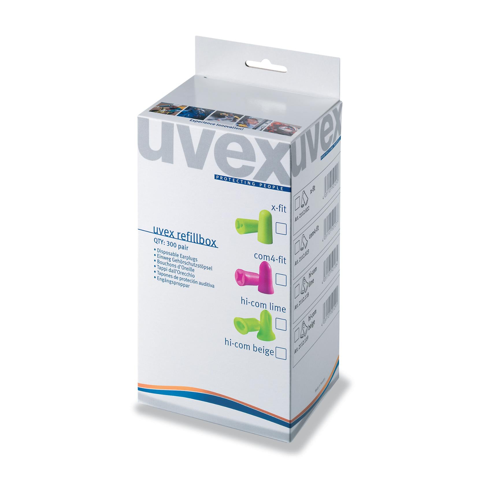 uvex x-fit 2112022 mt M, groen SNR 37 dB