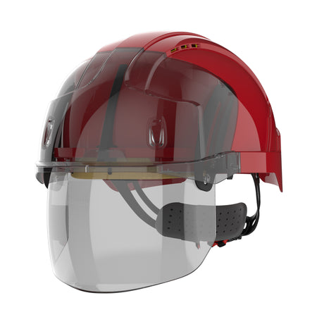JSP AMD170-008-K00 Helm Rood/Rookgrijs
