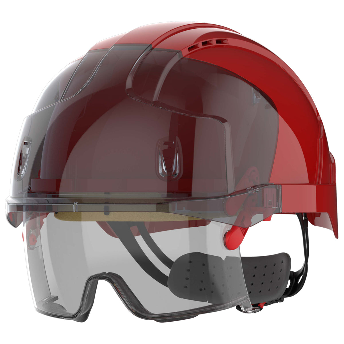 JSP AMB170-008-K00 Helm Rood/Smoke