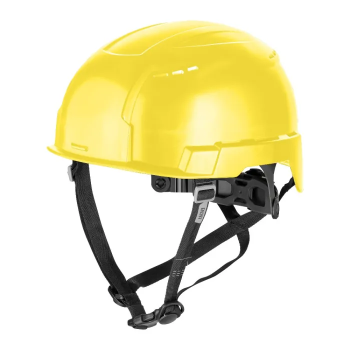 Milwaukee 8918 Klimhelm vented, geel