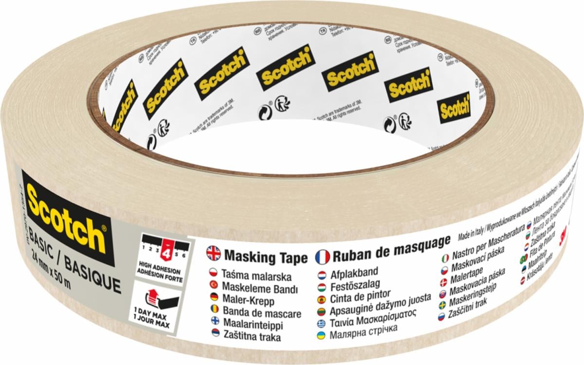 Scotch Premium 2450 afplaktape, 24mmx50m