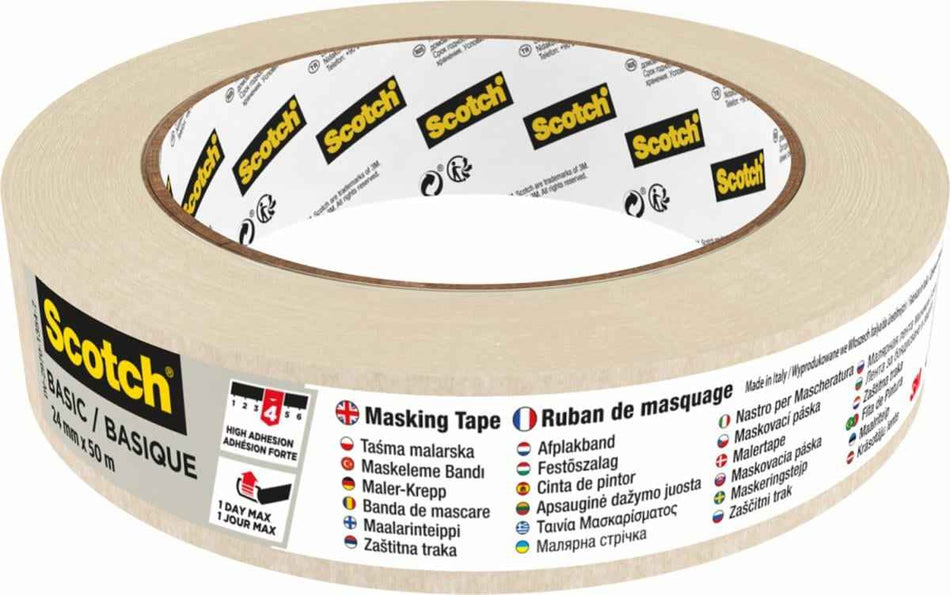 Premium 2450 afplaktape, 24mmx50m - Duopro.nl