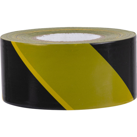 Afzetlint geel/zwart 80 mm x 500 meter