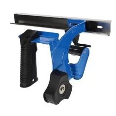 DS - 500 Handmaskeerpapierdispenser metaal blauw (incl. 30 - cm mes) - Duopro.nl