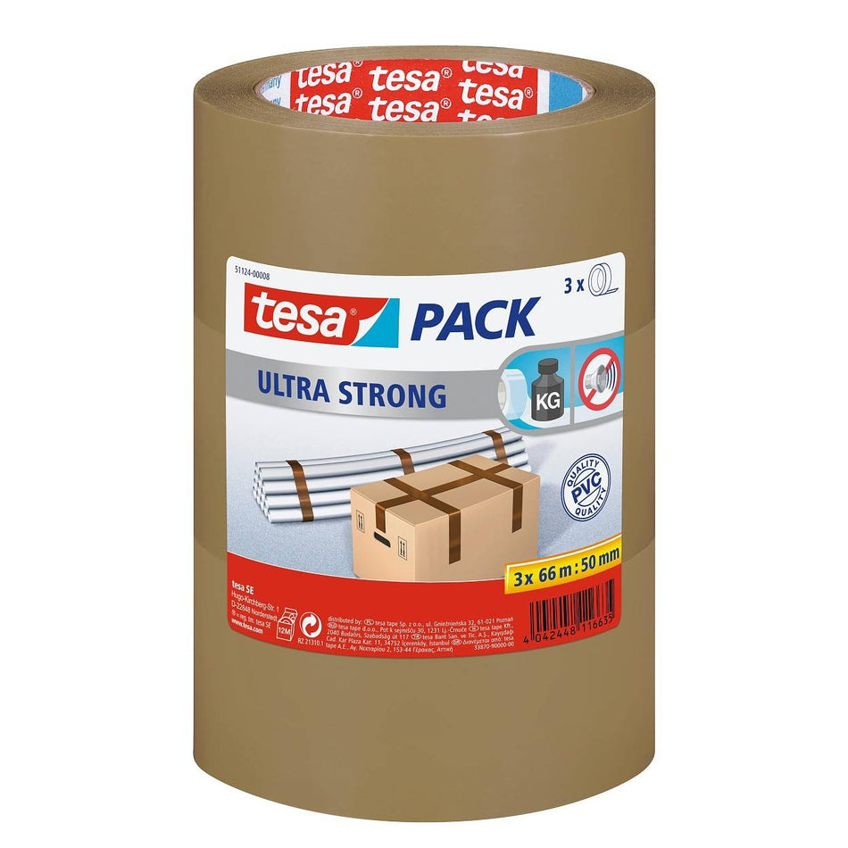 tesa 51124 tesapack Ultra Strong, 3 rollen