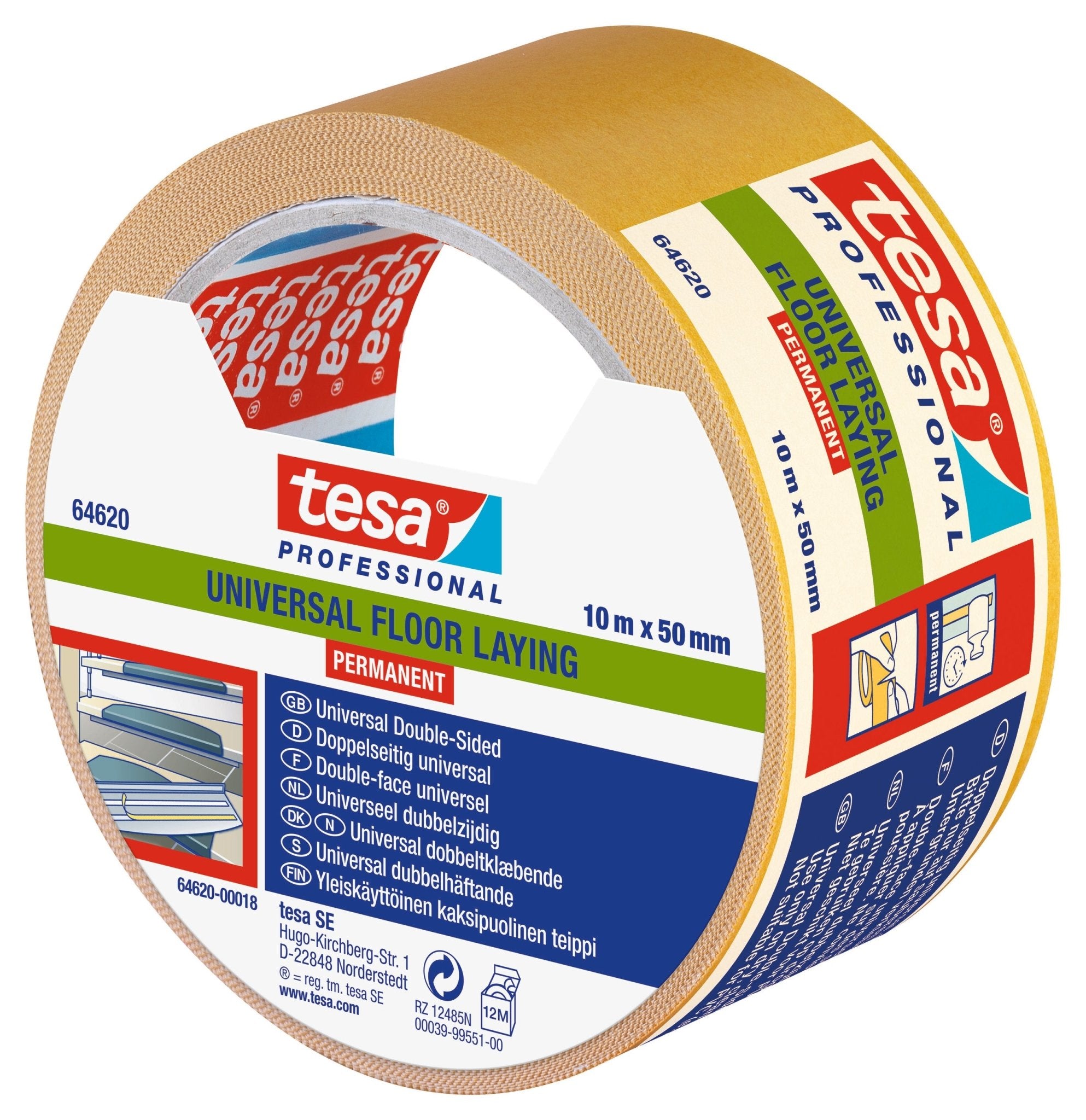 tesa® Professional 65540CWT Dubbelzijdige tapijttape - Duopro.nl