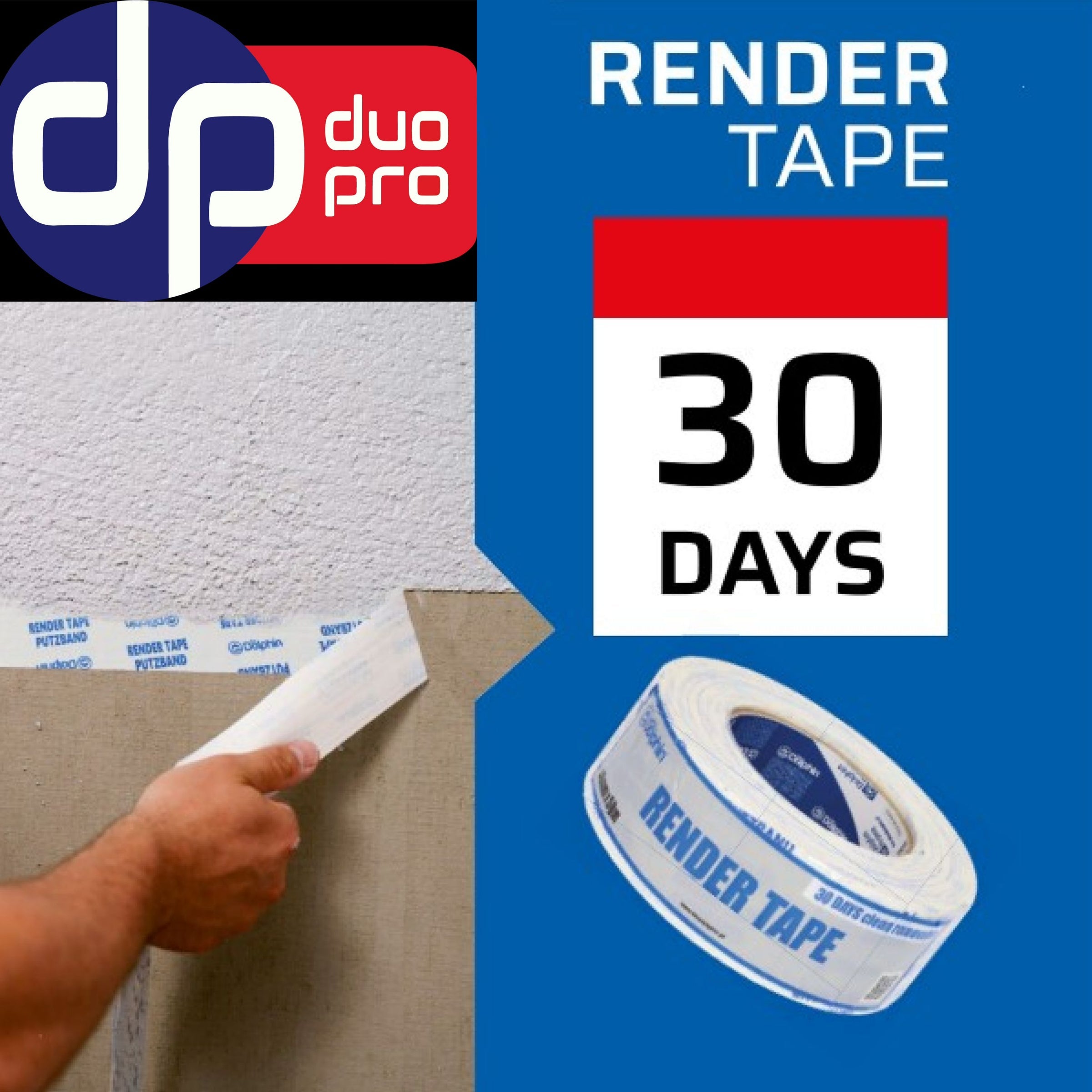 DT-600 Render Ducttape [30 dagen schoonverwijderbaar] - Duopro.nl